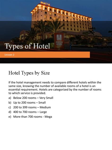 types of hotels pdf.